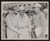 General MacArthur with 2 other officers.
